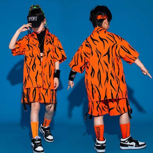 Children Street jazz hiphop Dance costumes modern gogo dancers Performance Clothing Boys Fashion Jazz Dance wear Performance Clothing